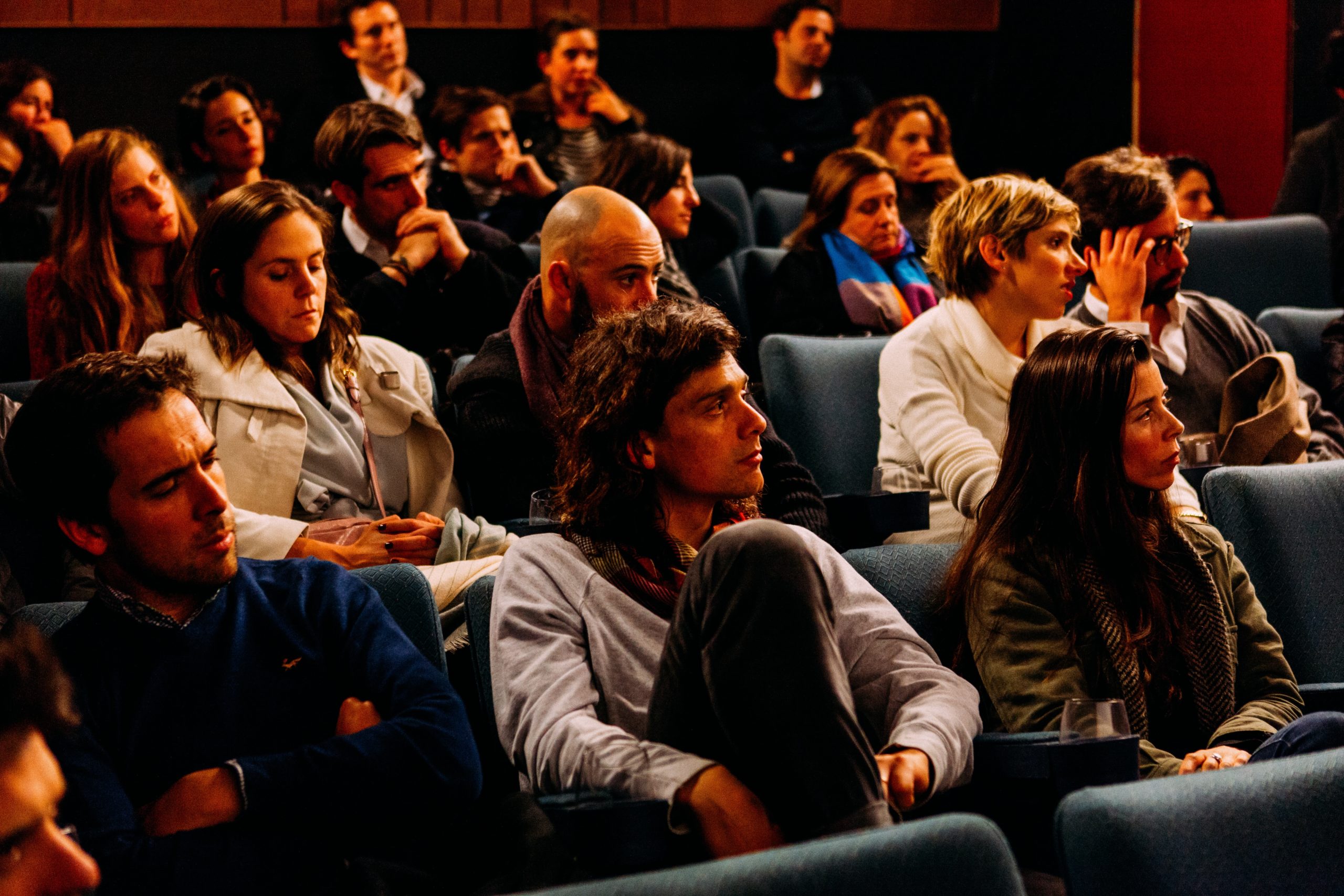 Group of People Watching Lecture