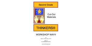 2nd grade THINKER cover