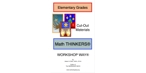 Elementary Grades Math THINKERS cover