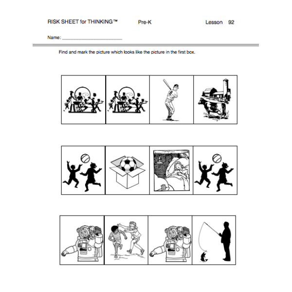 Risk Sheet for Thinking - 3